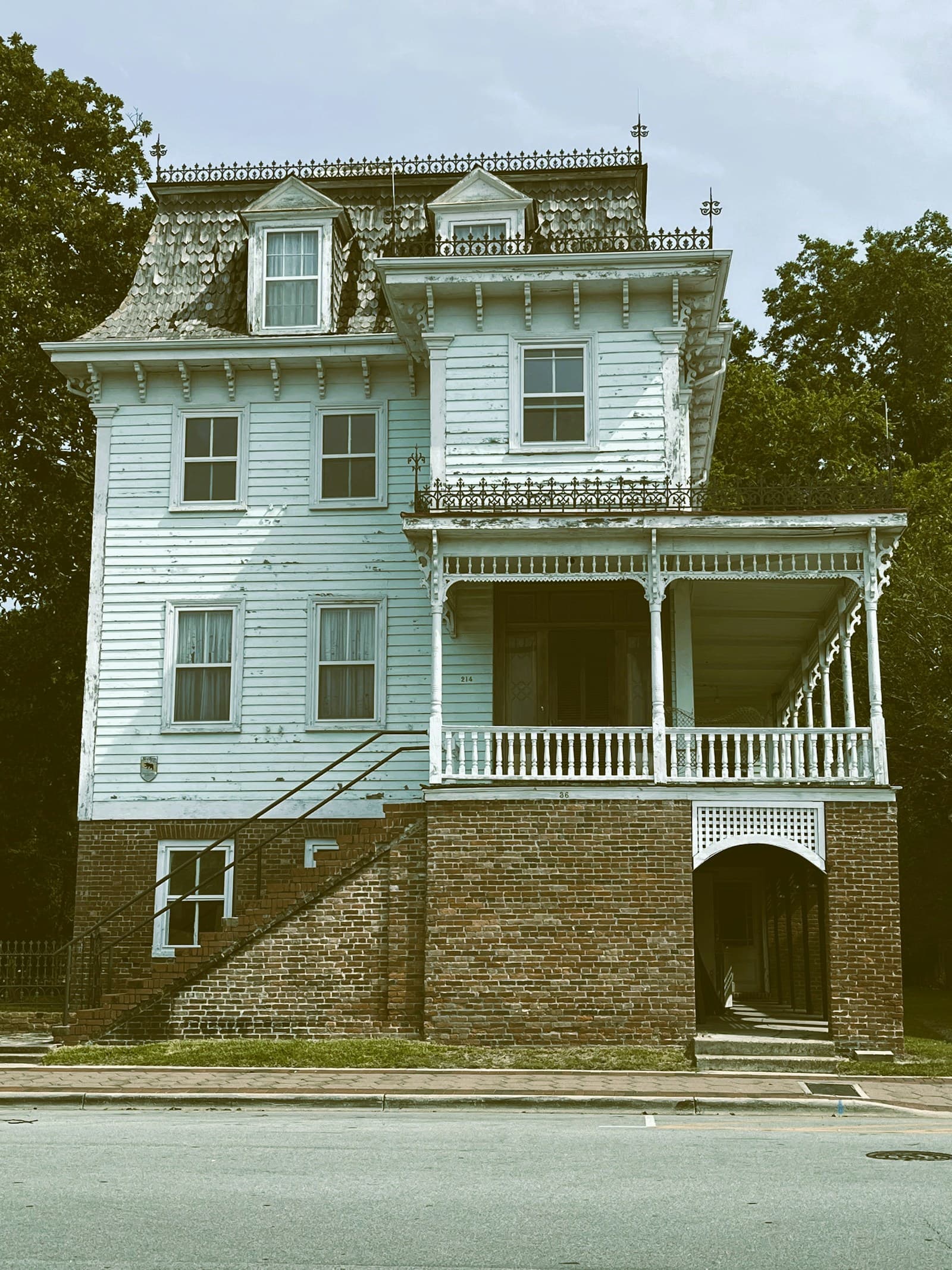 Historic home with a welcoming covered porch