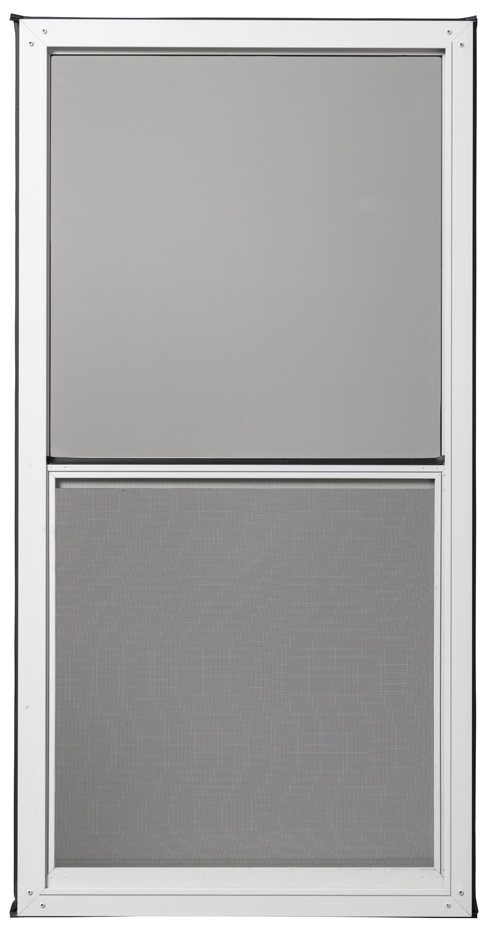 Low-E Aluminum Double-Hung Interior Storm Window with Screen