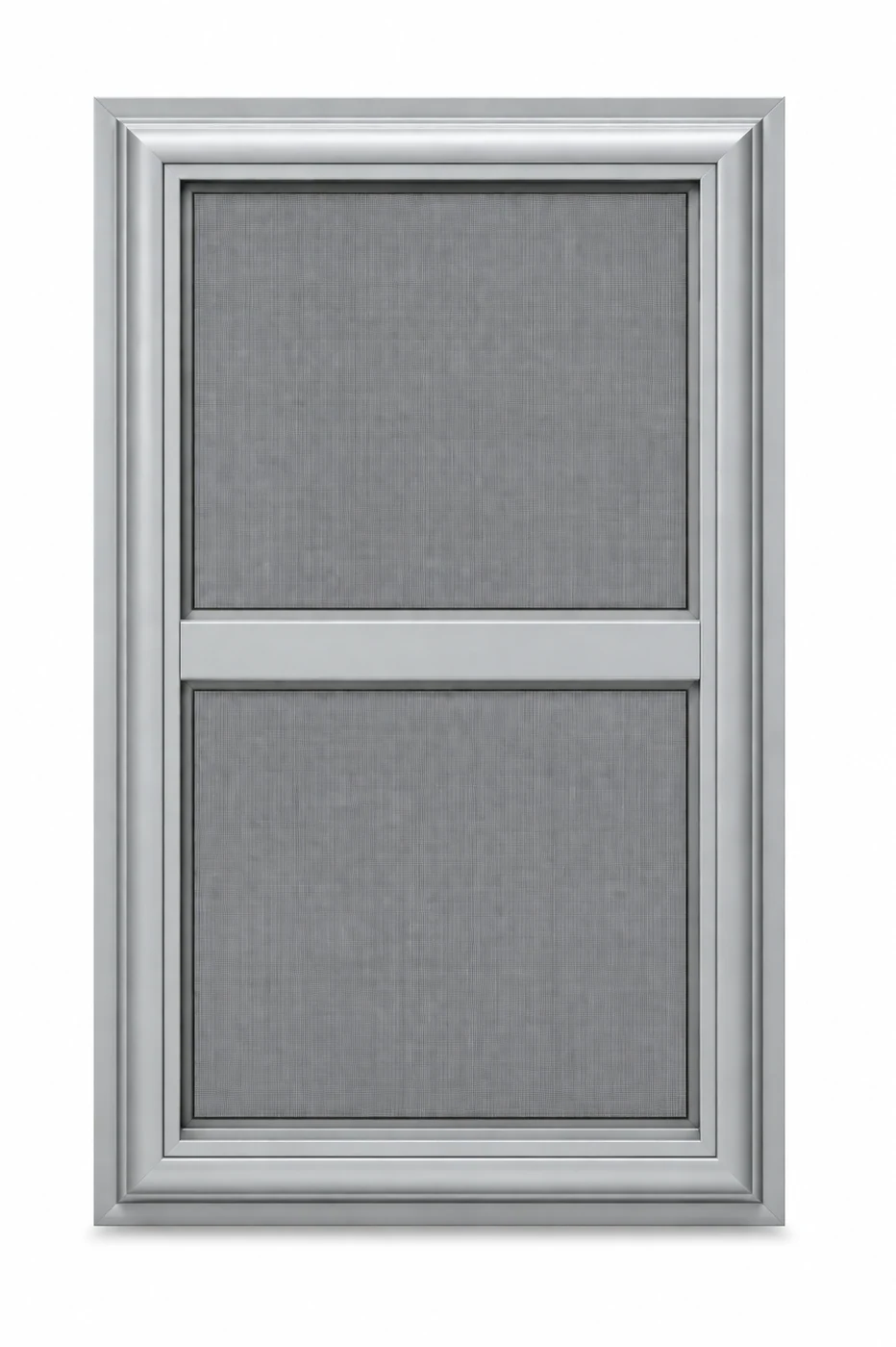 Vertical Triple-Track Storm Window in standard finish - frame preview