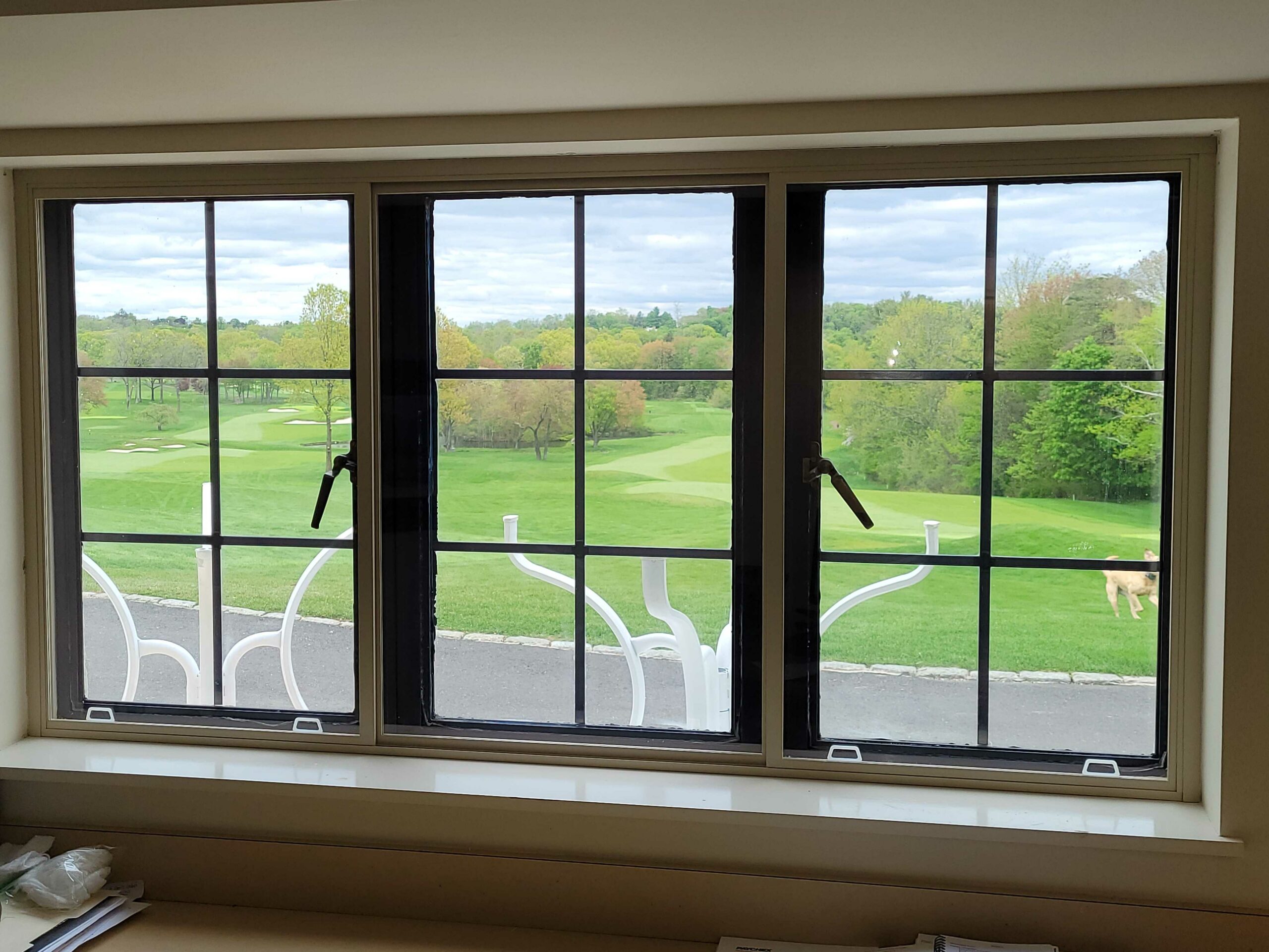 Triple-Slider Vinyl Interior Storm Window
