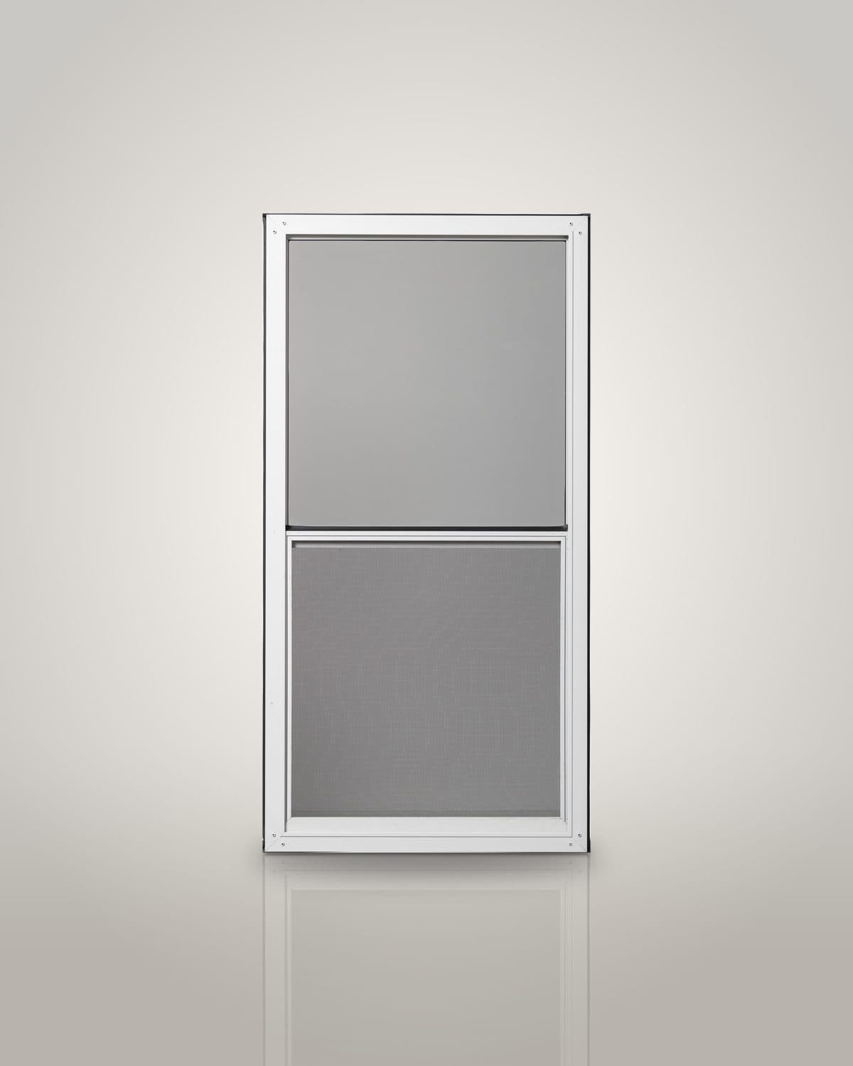 Low-E Aluminum Double-Hung Interior Storm Window with Screen