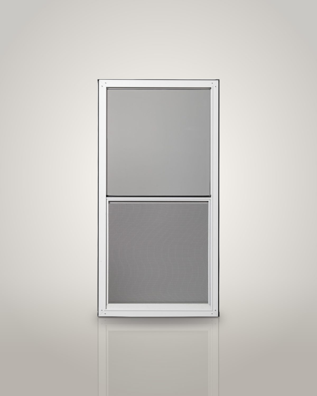 Low-E Aluminum Double-Hung Interior Storm Window with Screen