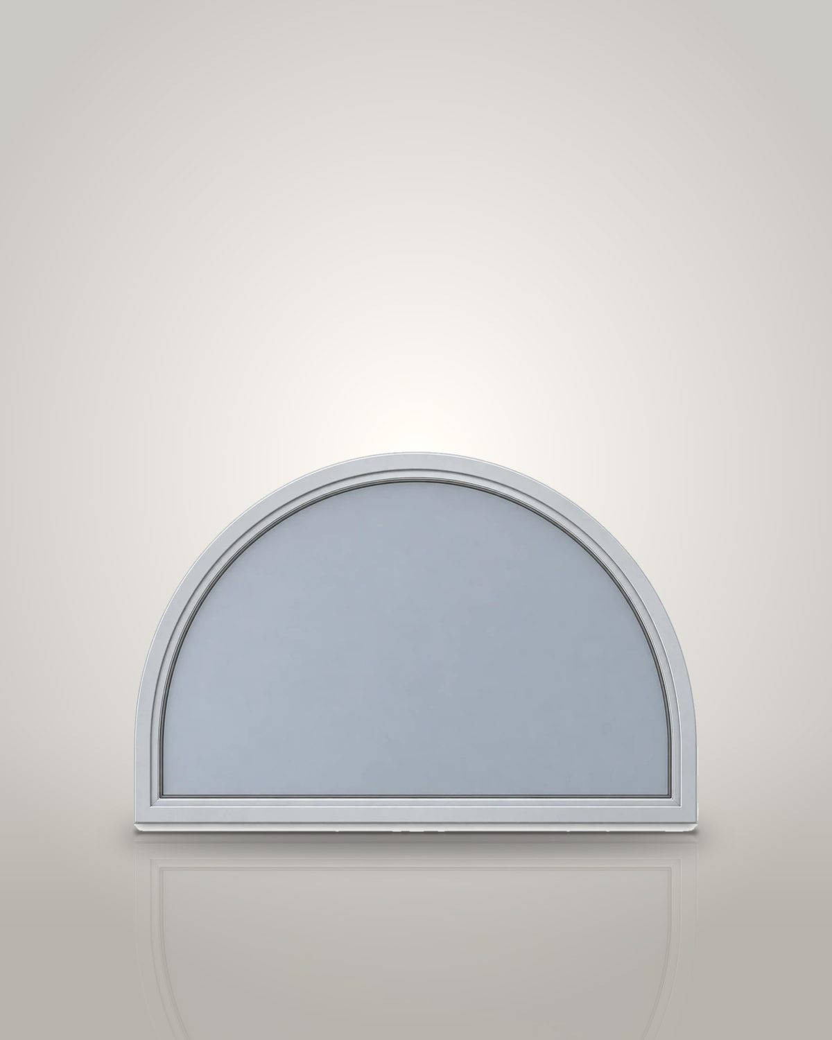 Custom Round-Top Picture Storm Window