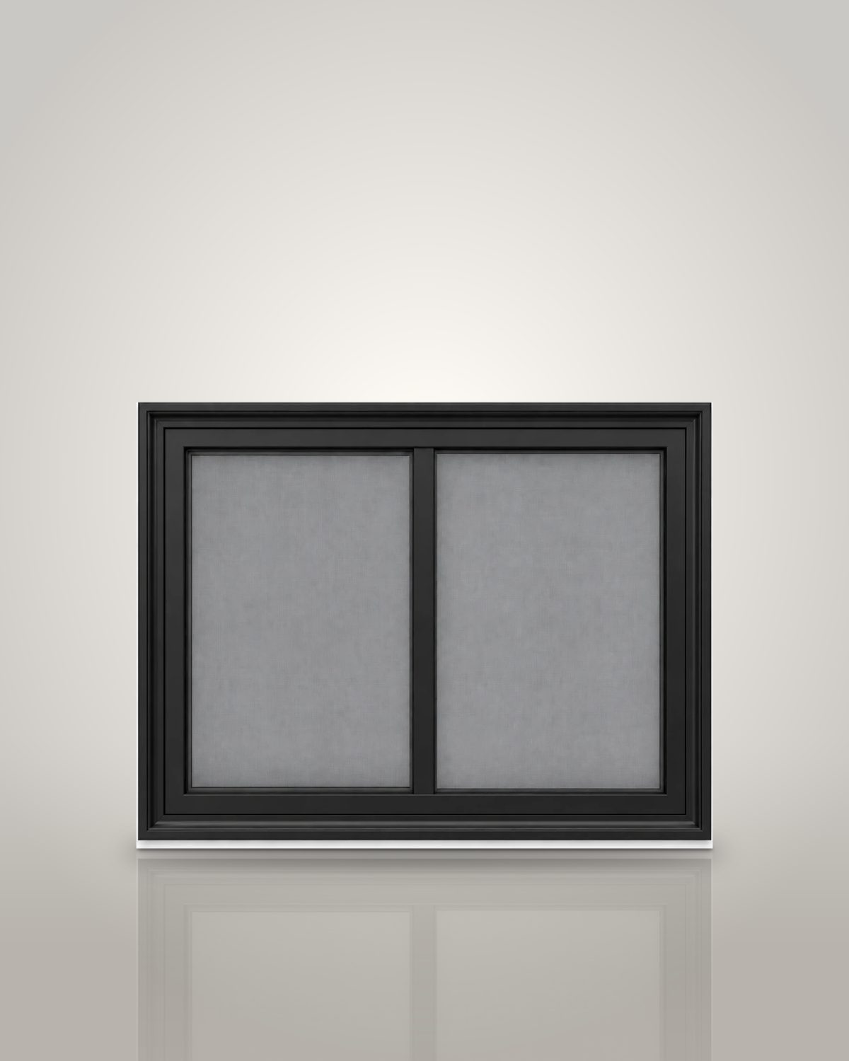 Horizontal triple-track storm window