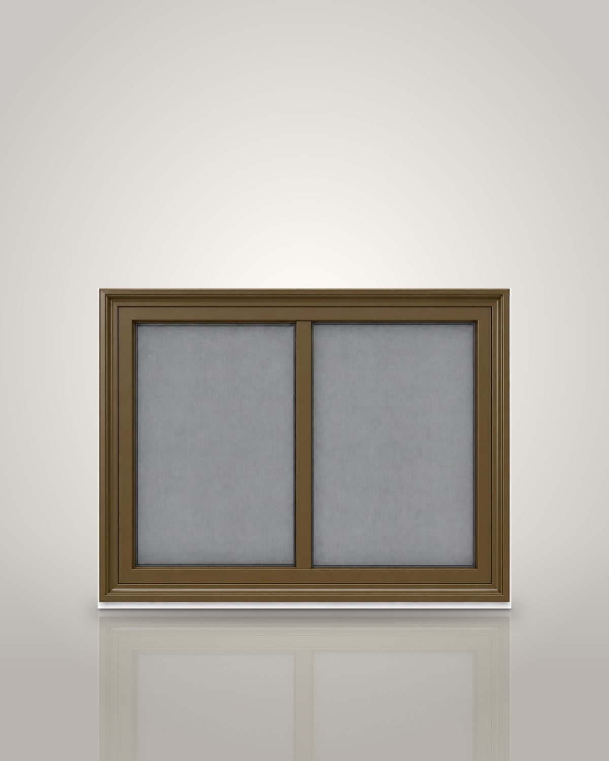 Horizontal triple-track storm window