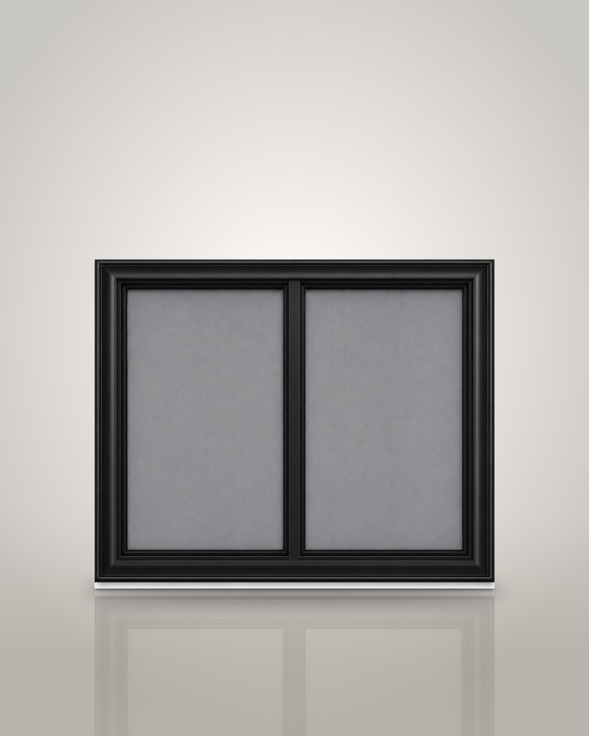 Horizontal two-track storm window