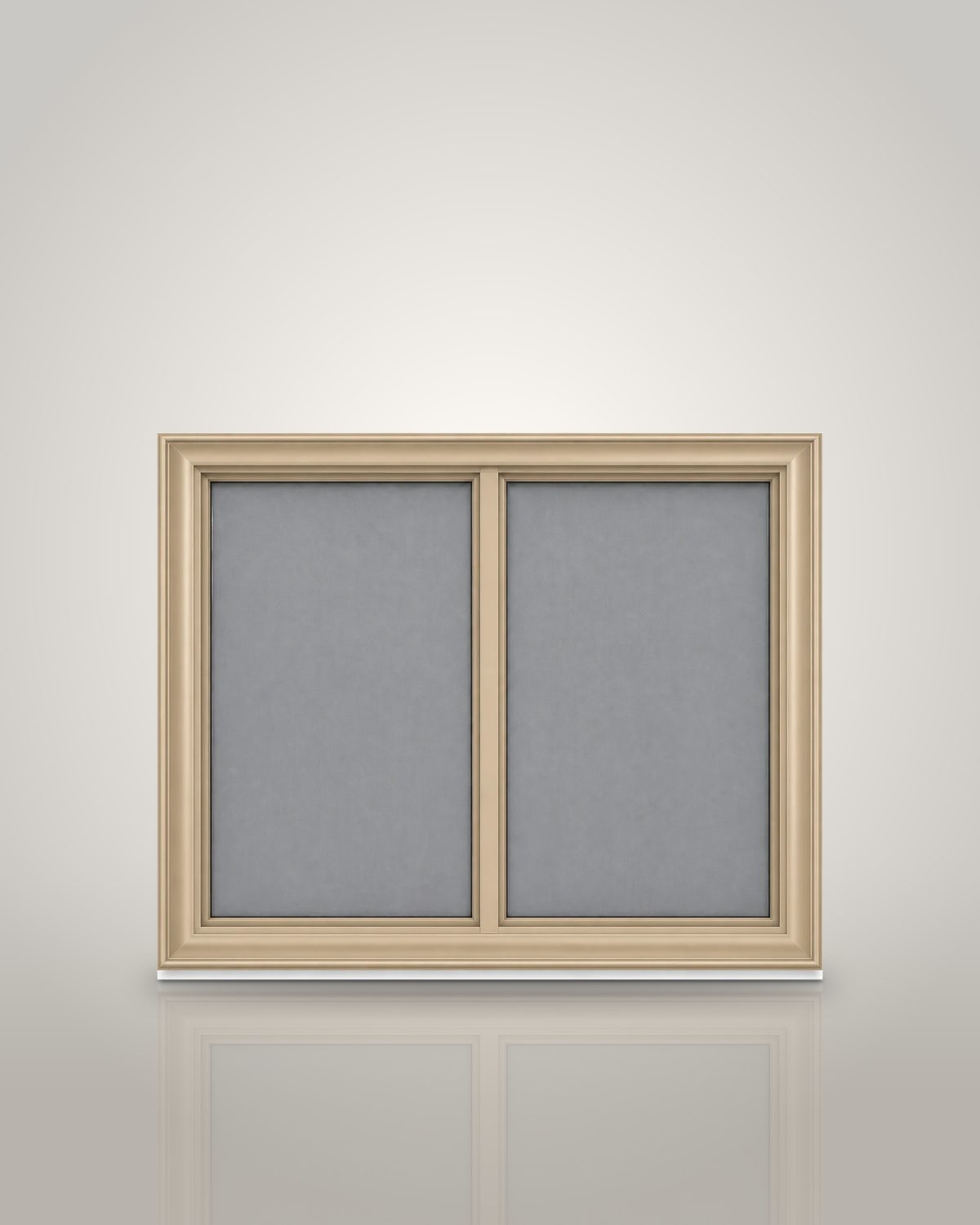 Horizontal two-track storm window