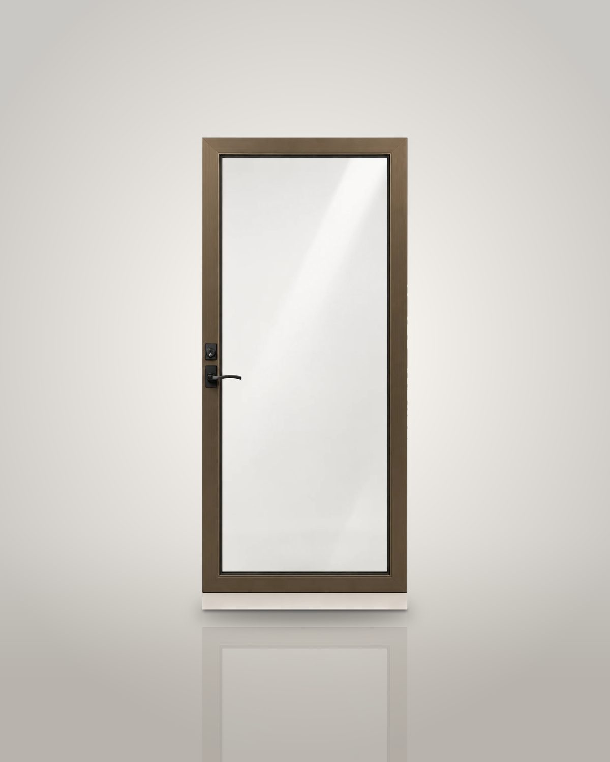 Product illustration: bronze insulated fullview storm door