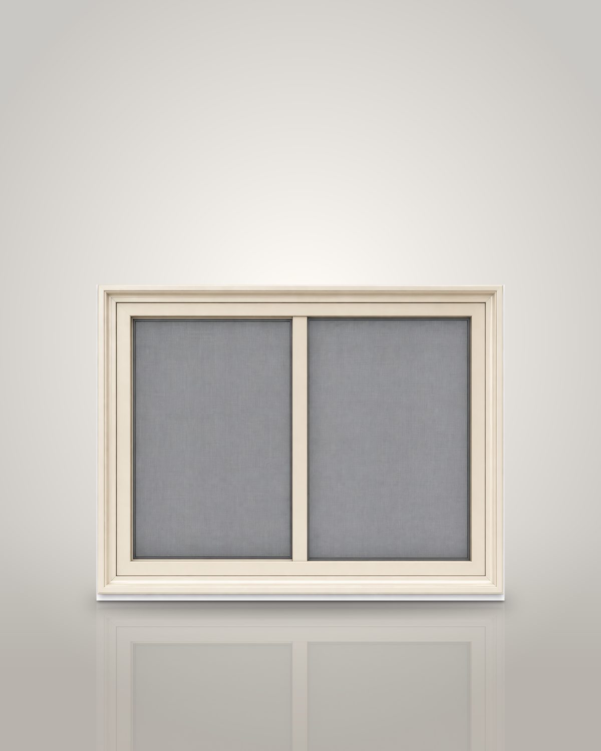 Horizontal triple-track storm window