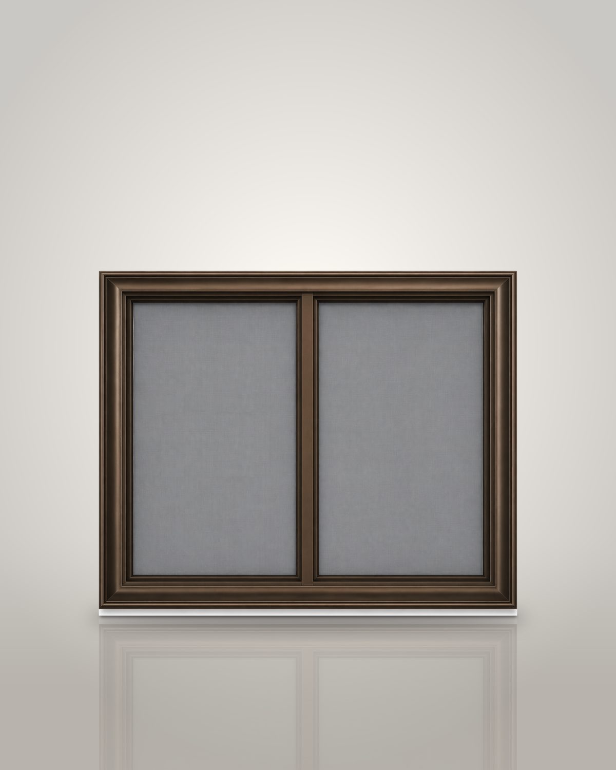 Horizontal two-track storm window