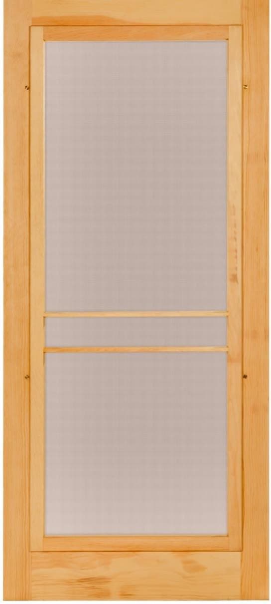 Full lite convertible wood screen door exterior