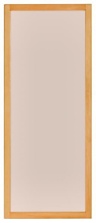 Wood-framed tempered glass storm insert for a full lite door