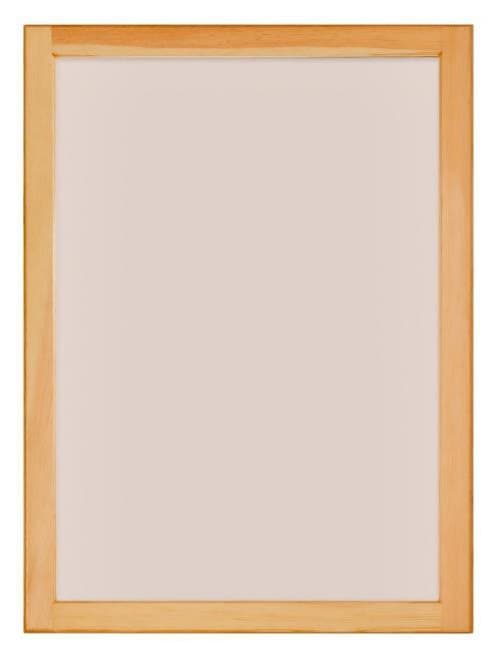 Wood-framed tempered glass storm insert for a half lite door