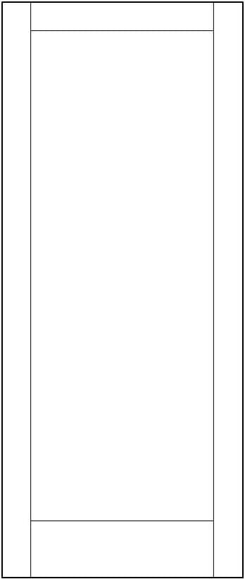 Drawing of a full lite wood storm door