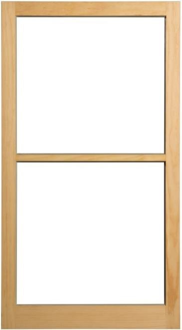 Combination plus wood storm window exterior face