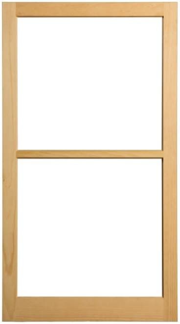 Traditional wood storm window interior face
